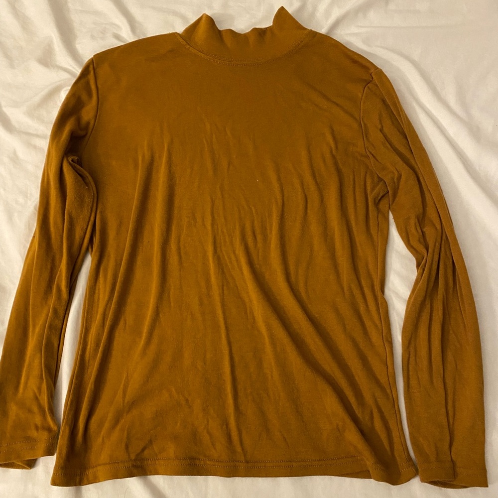 Tan turtle neck